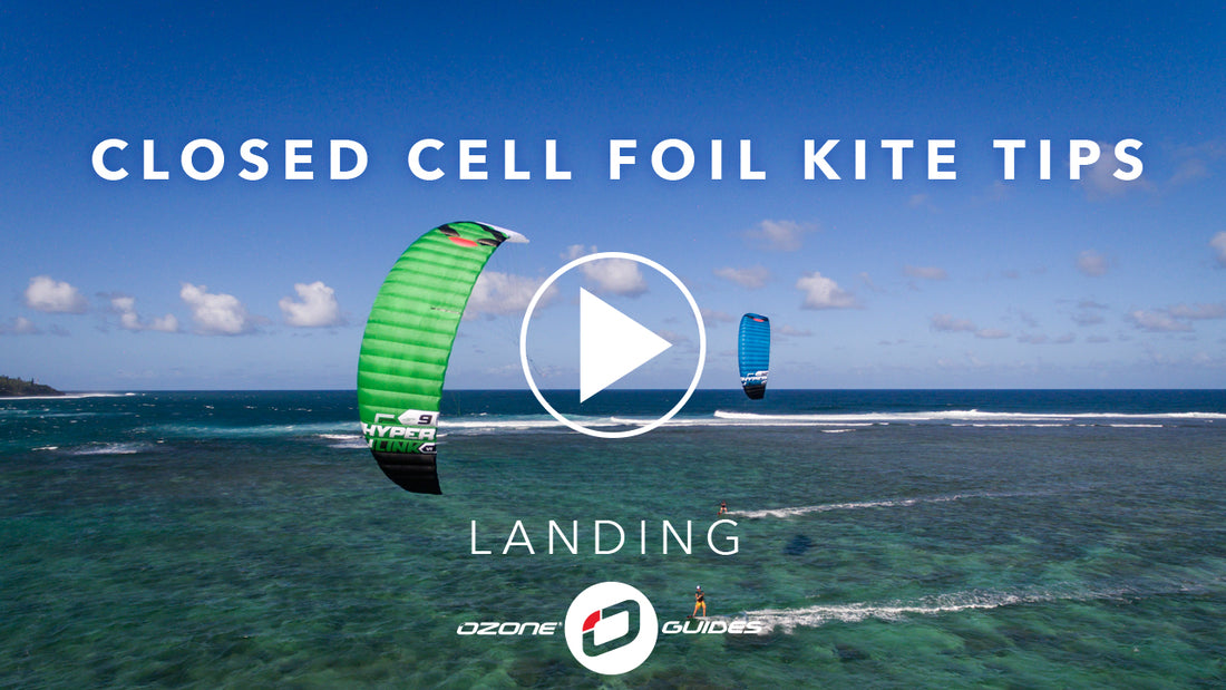 Ozone Closed Cell Foil Kites – Landing