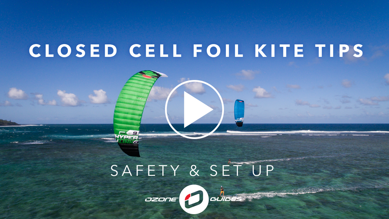 Ozone Closed Cell Foil Kites – Safety and Set Up